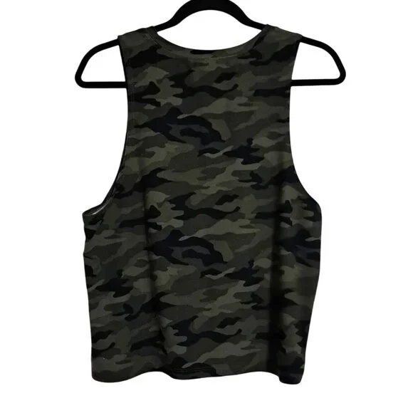 Camo Love Heart Sleeveless Tank Top Recycled Poly/Spandex L/G 11-13 - Picture 6 of 6